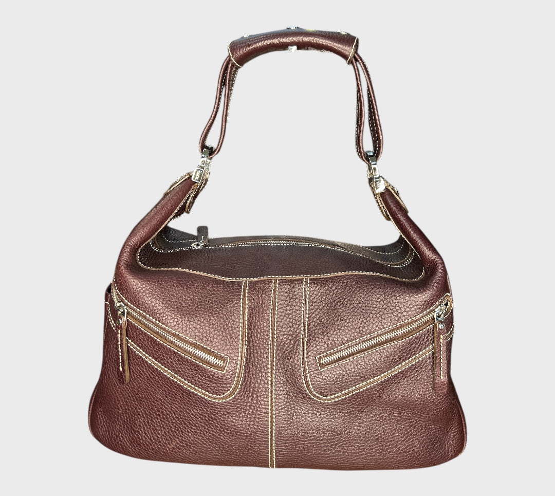 Tods Shoulder Leather Bag