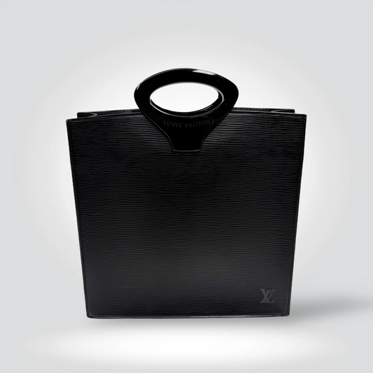 Louis Vuitton Ombre Epi leather tote bag black resin handles Alcantara lining — Style Reissue Vancouver
