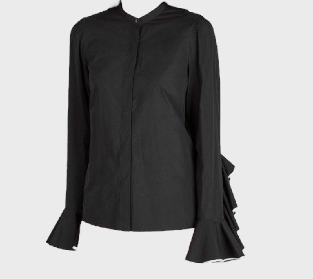 Calfur Ruffle Sleeve Shirt size 38