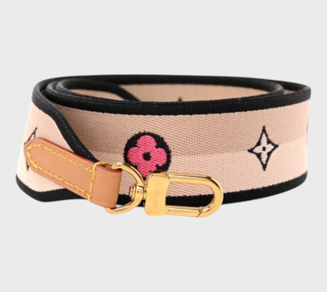 Louis Vuitton Logo Shoulder Strap Jacquard Wide