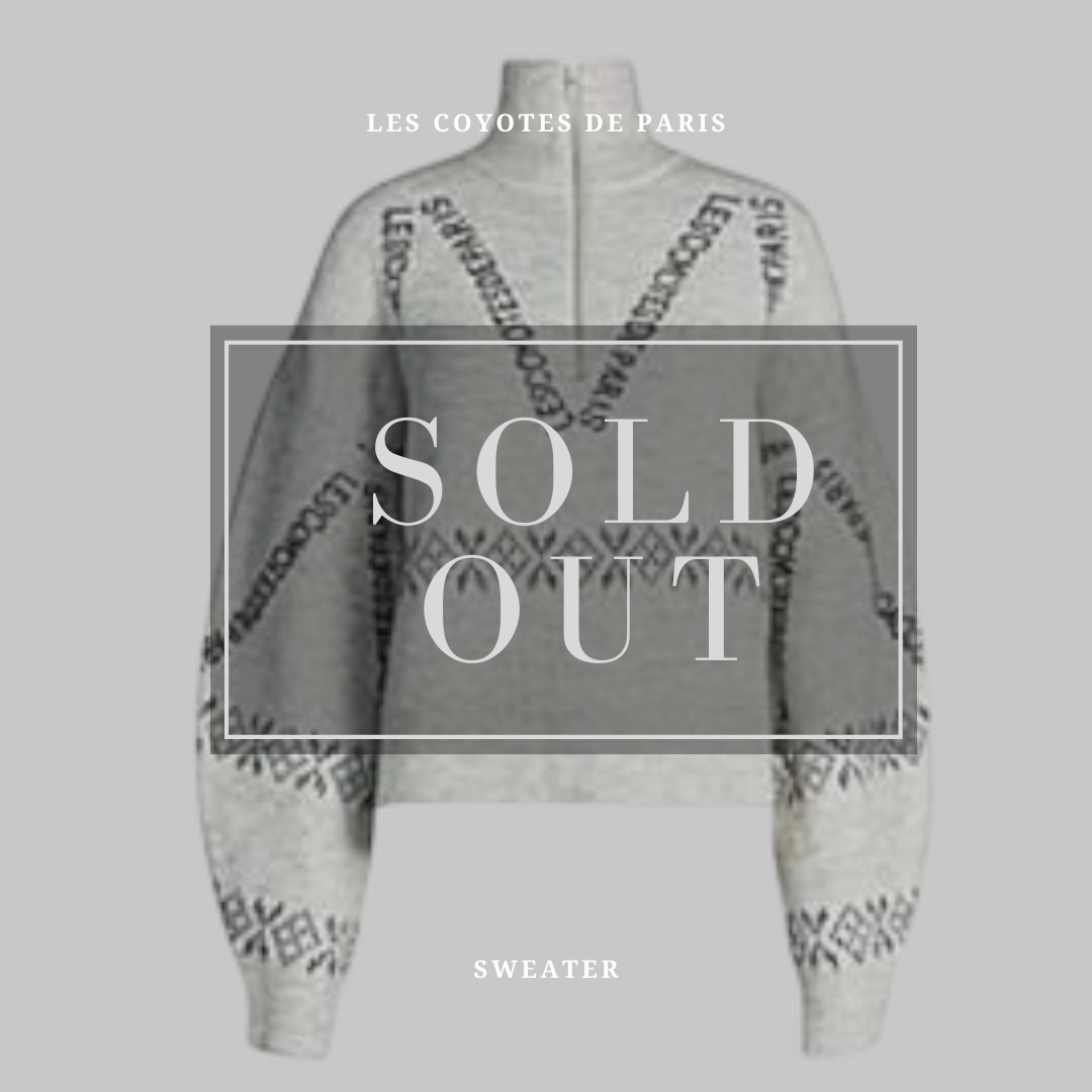 LES COYOTES DE PARIS
Olivia Patterned Woven Jumper In Off White size S