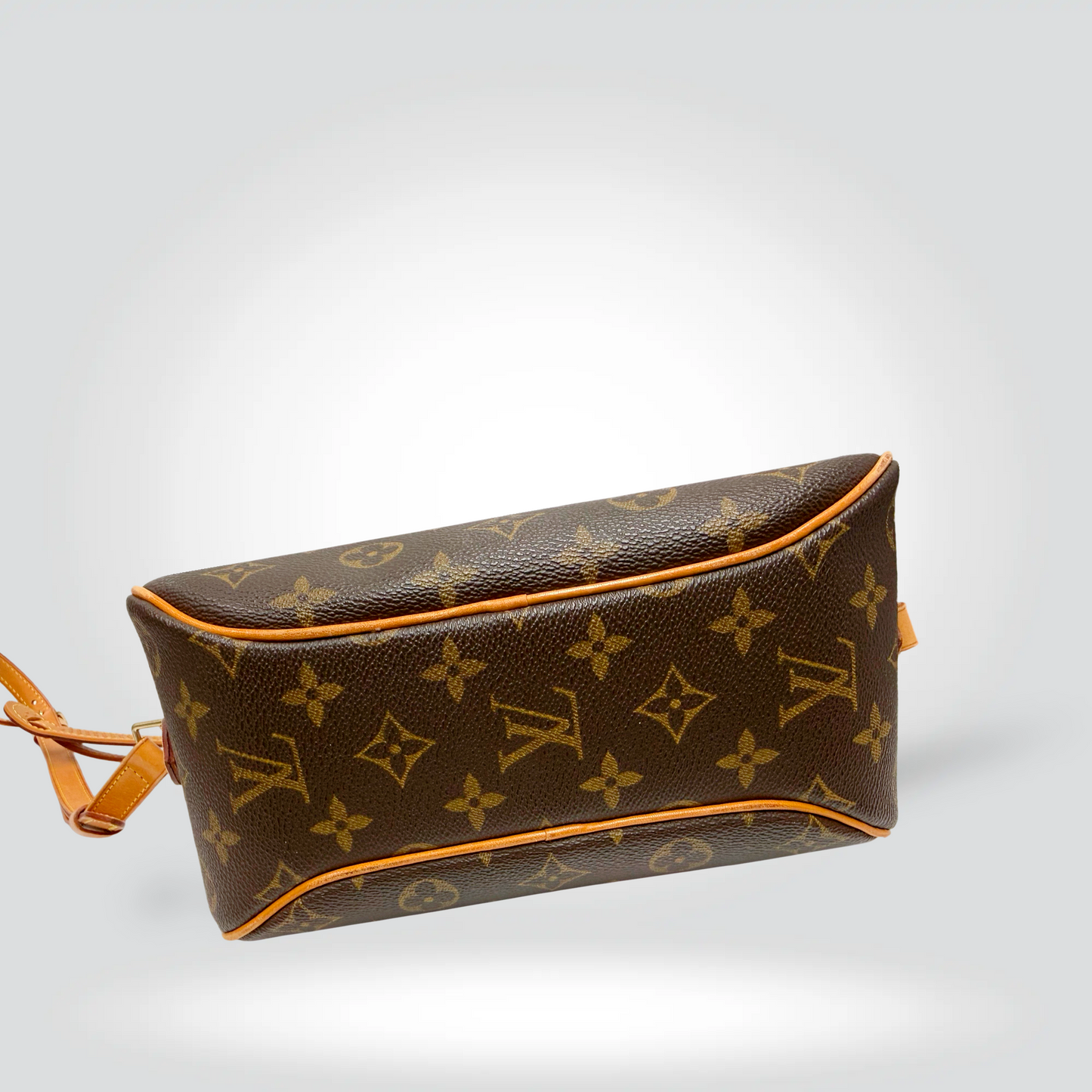 PreOwned Louis Vuitton Blois Monogram Canvas Oval Crossbody Bag Vachetta Leather Discontinued — Excellent | Style Reissue Vancouver