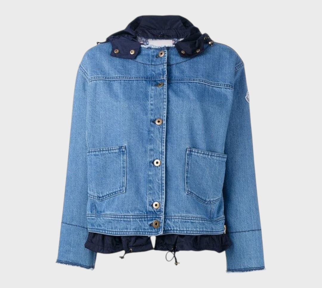 Moncler
Lampusa denim hooded jacket Size 2