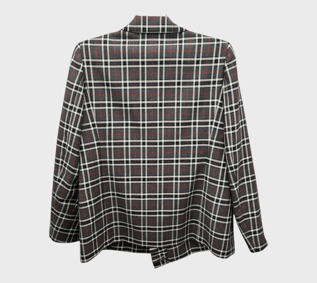 MSGM X SSENSE Plaid Ruffle Blazer - Size 44