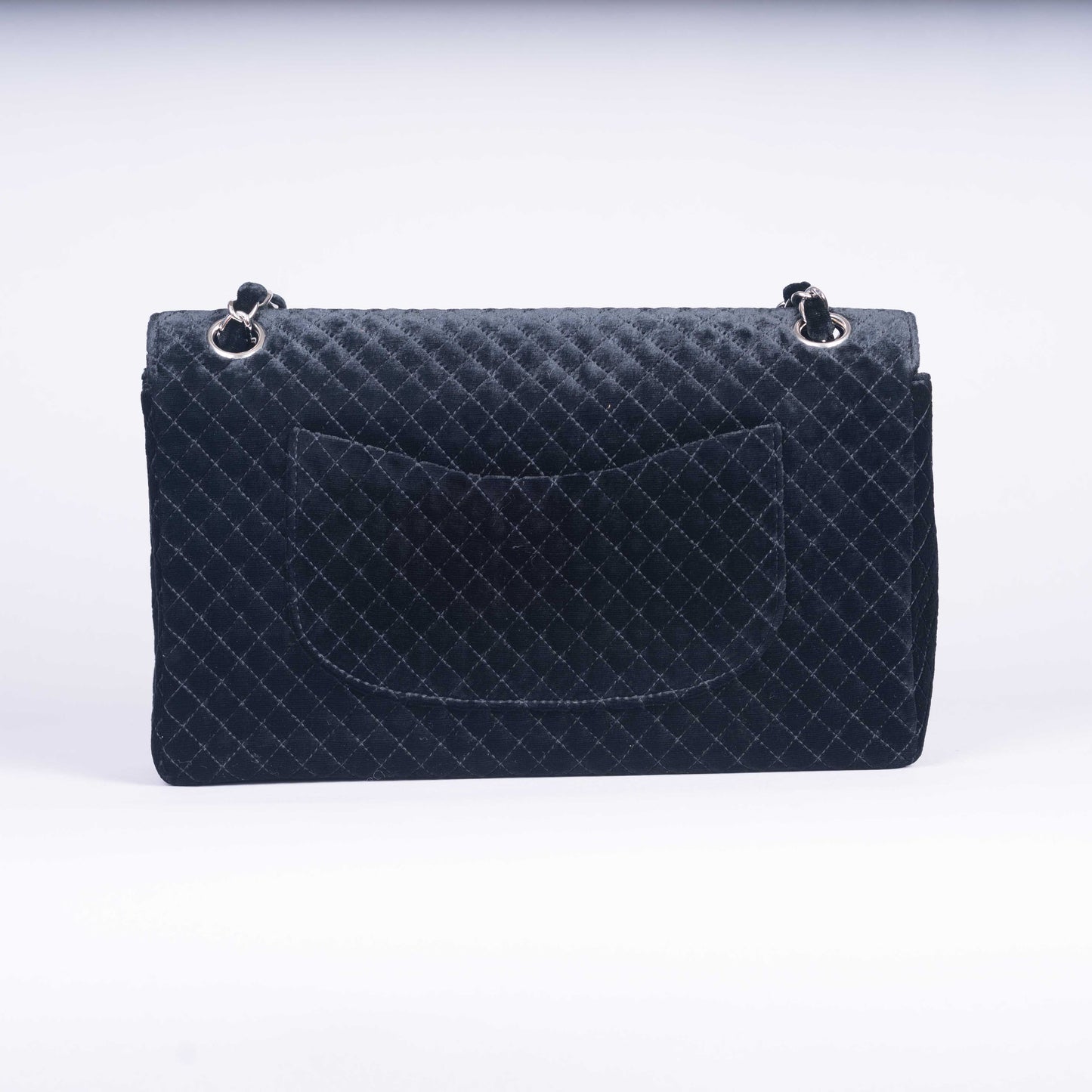 Pre-Owned Chanel Quilted Velvet Flap Bag