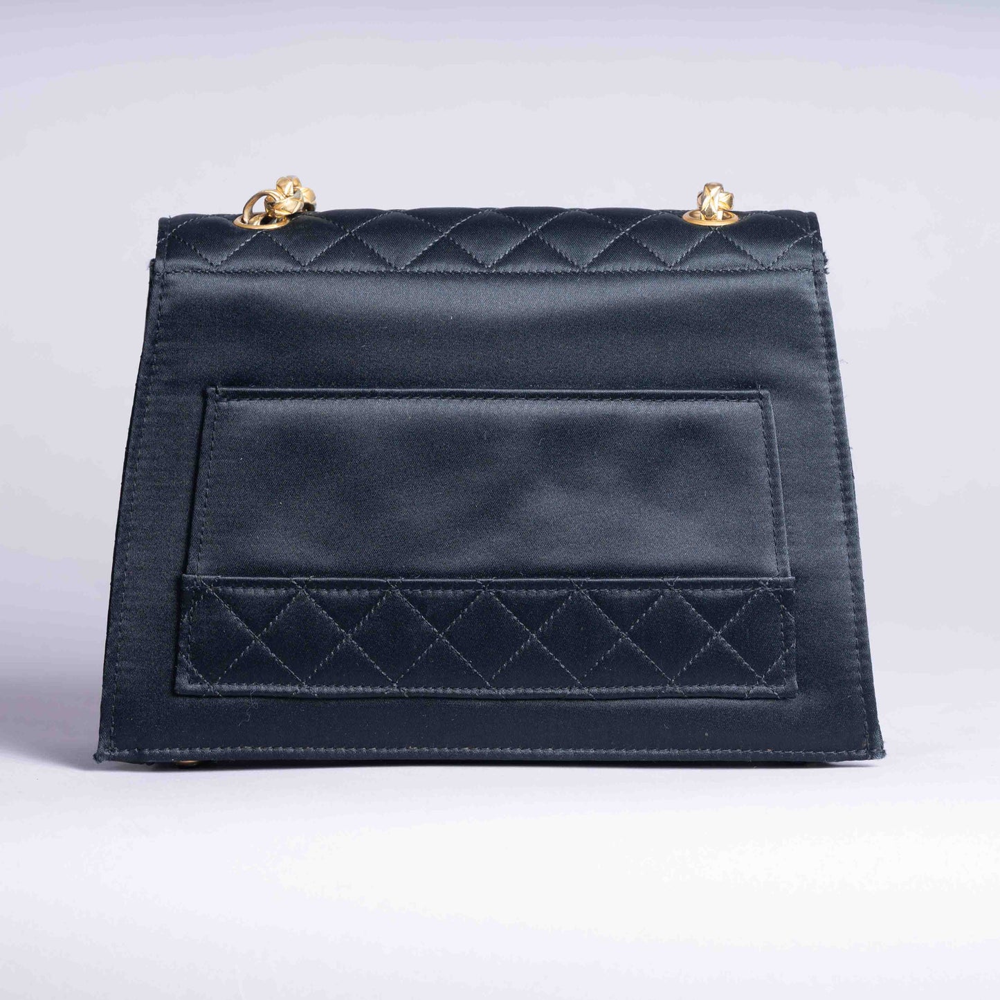 Pre-Owned Vintage Chanel Satin Quilted Bag + Card Holder
