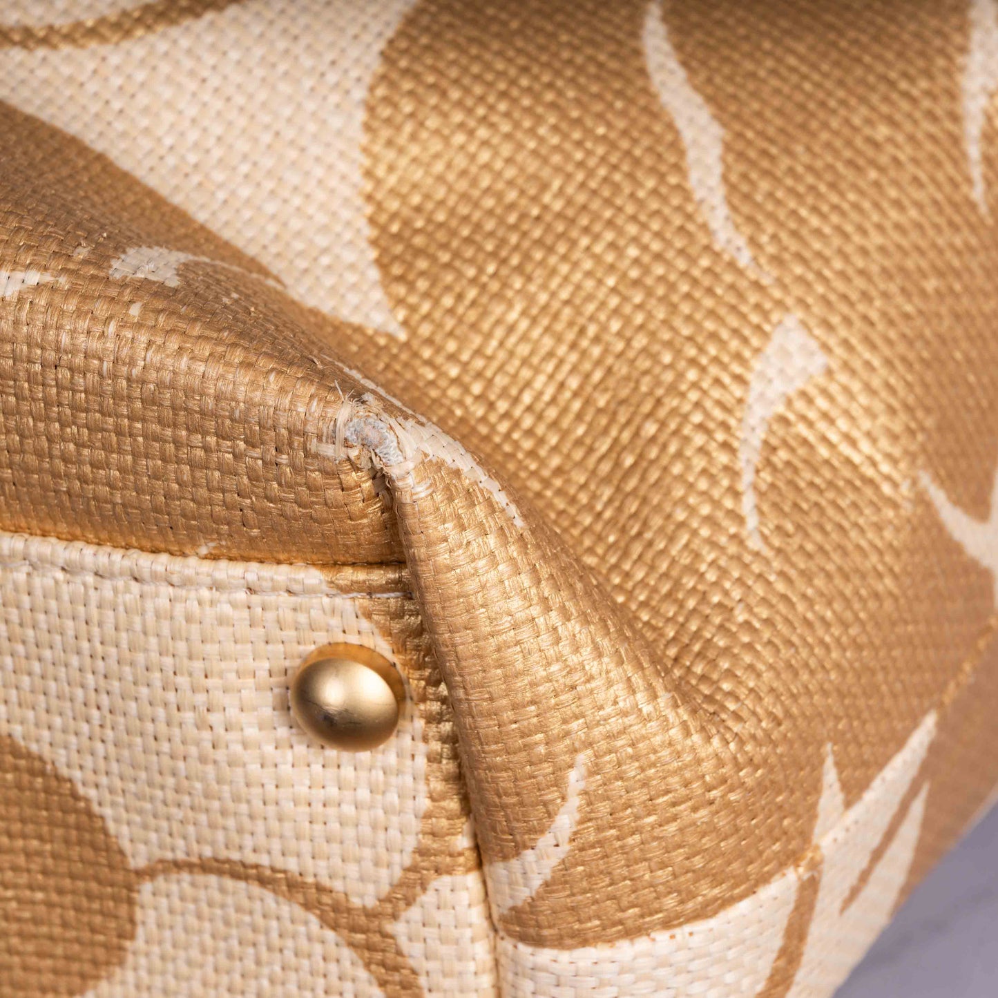 Pre-Owned Chanel Camellia Jacquard Shoulder Bag