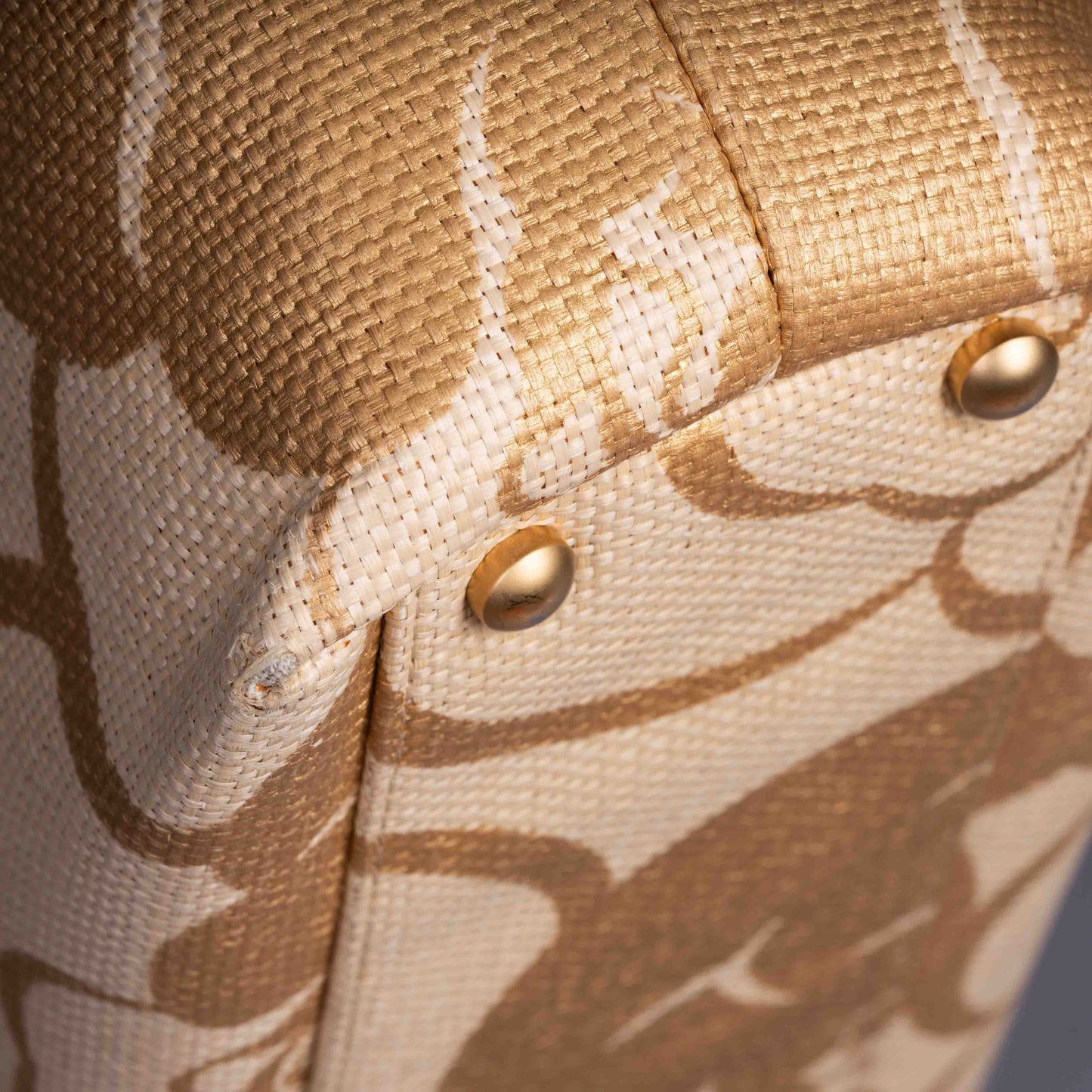 Pre-Owned Chanel Camellia Jacquard Shoulder Bag