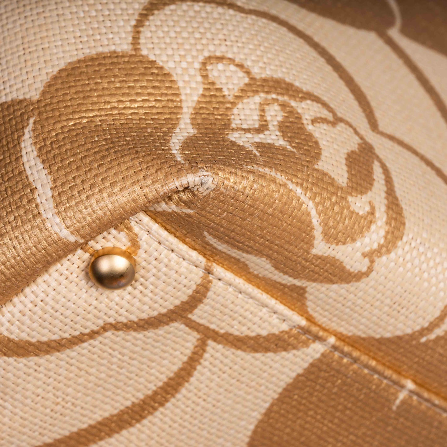 Pre-Owned Chanel Camellia Jacquard Shoulder Bag