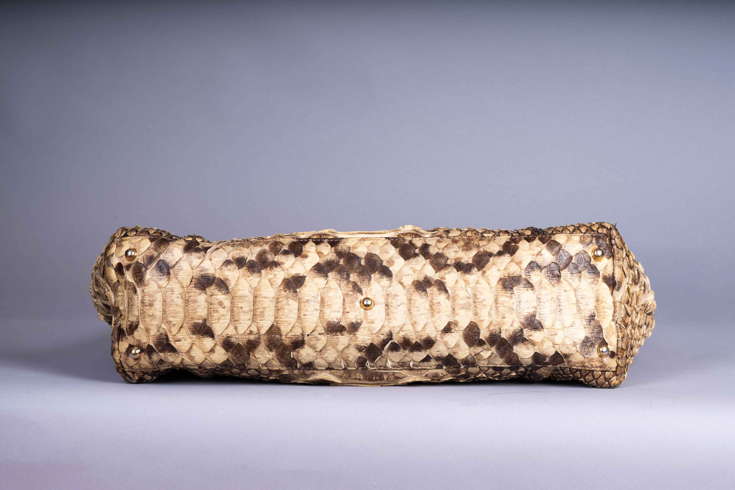 Pre-Owned GUCCI Python Brit Tote Bag