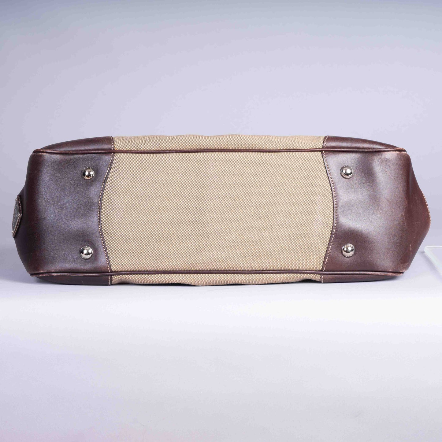 Pre-Owned Prada Canvas Bowler Shoulder Bag