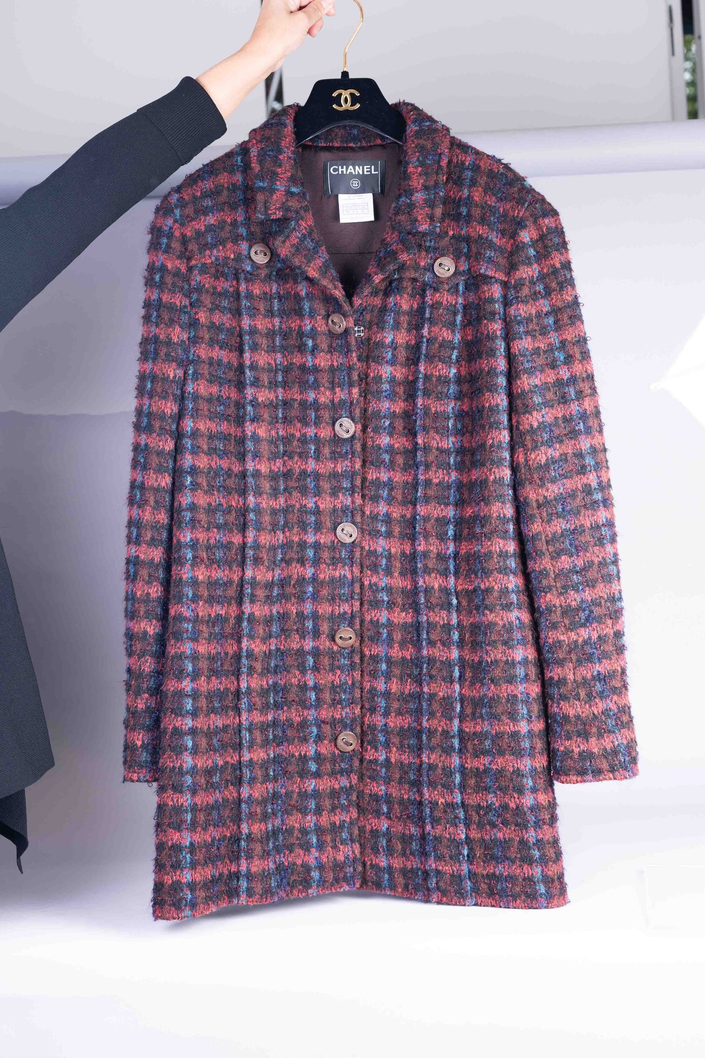 Pre-Owned Chanel Tweed Coat (46)