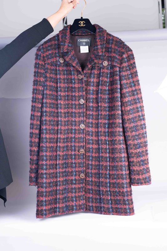 Pre-Owned Chanel Tweed Coat (46)