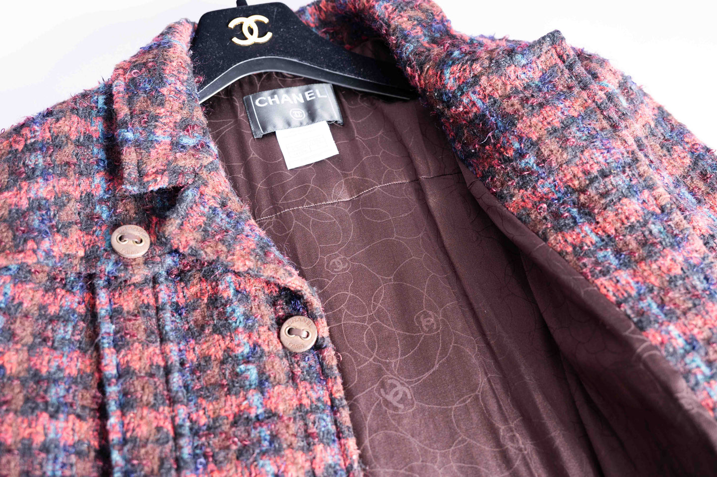 Pre-Owned Chanel Tweed Coat (46)