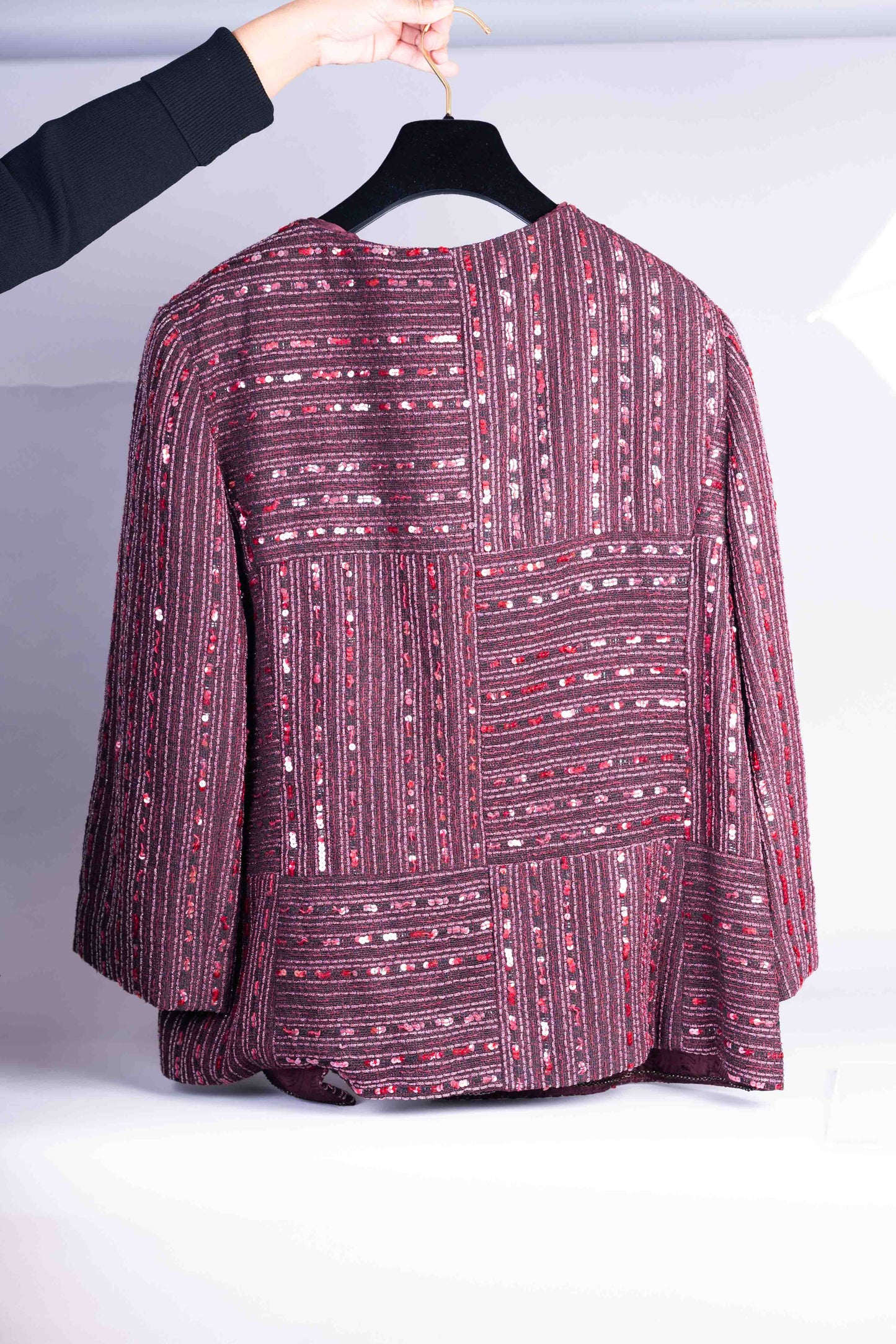 Pre-Owned Chanel Patterned Tweed Jacket (48)