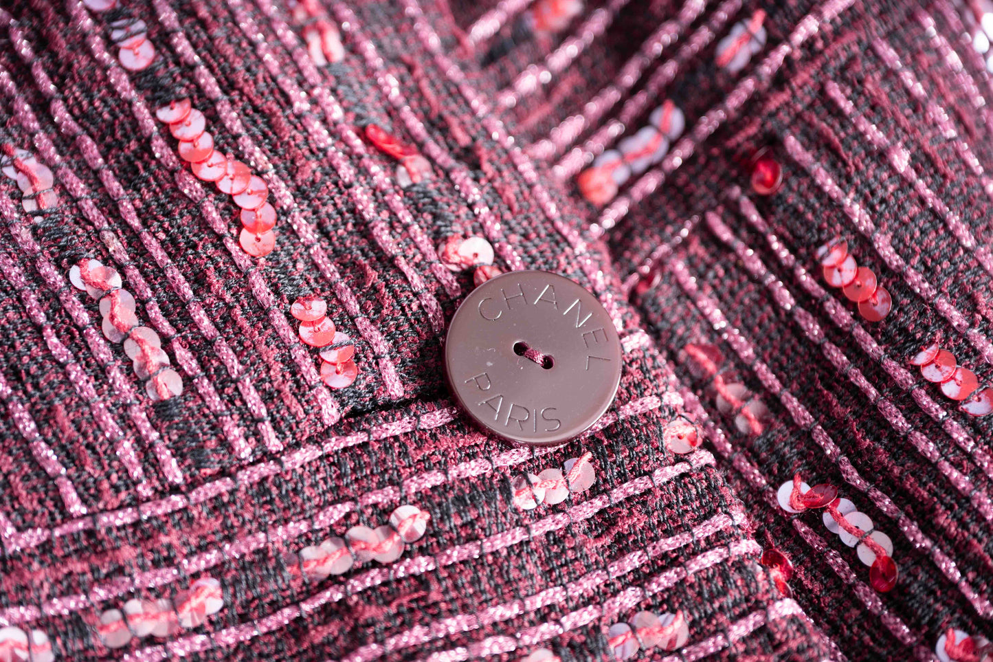 Pre-Owned Chanel Patterned Tweed Jacket (48)