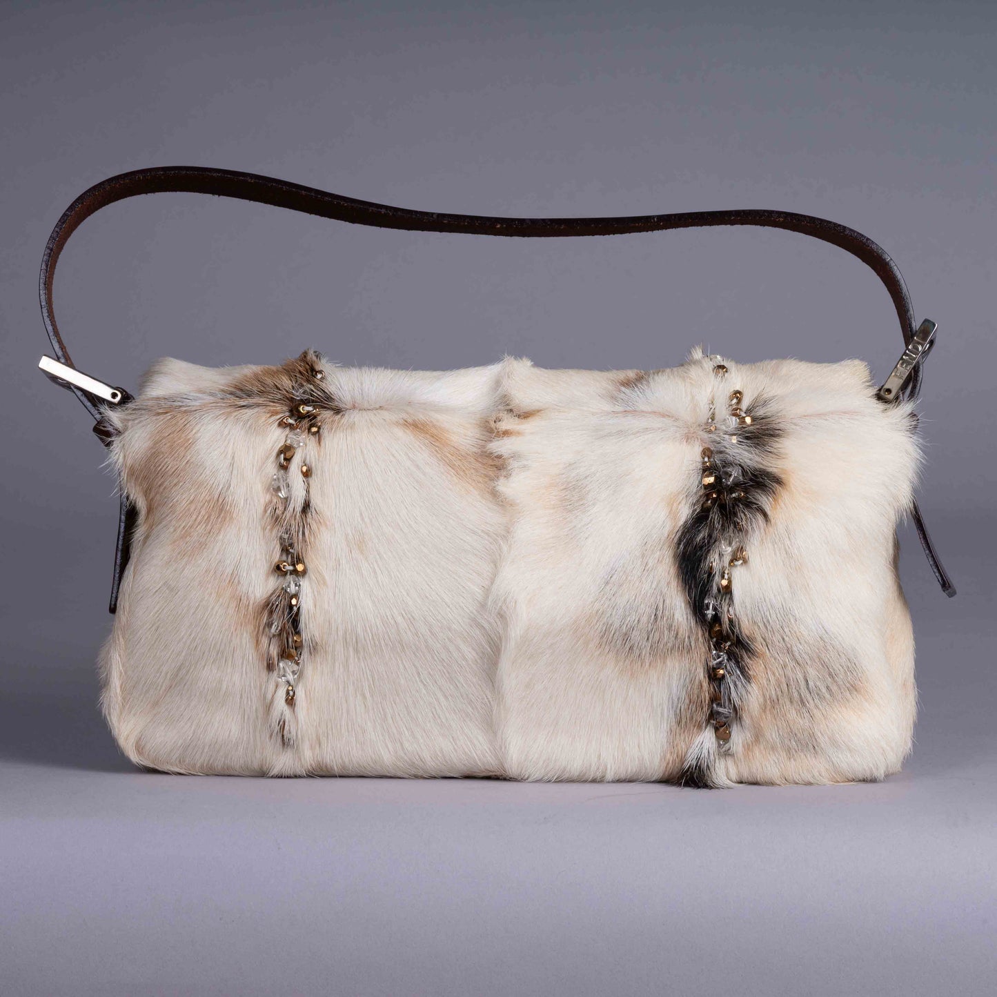 Pre-Owned Vintage Fendi Pony Baguette Shoulder Bag