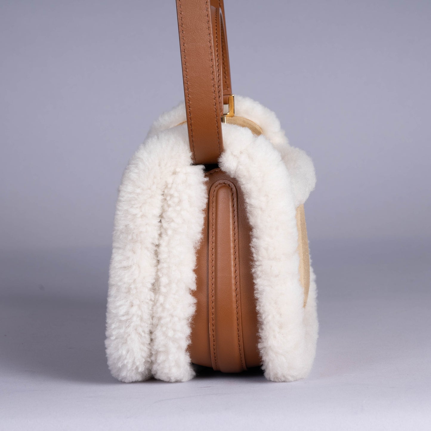 Pre-Owned Christian Dior Bobby Shearling Crossbody Bag