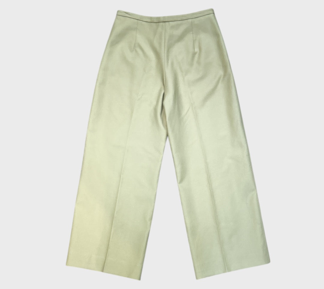 Khaite flat front straight pants size 6