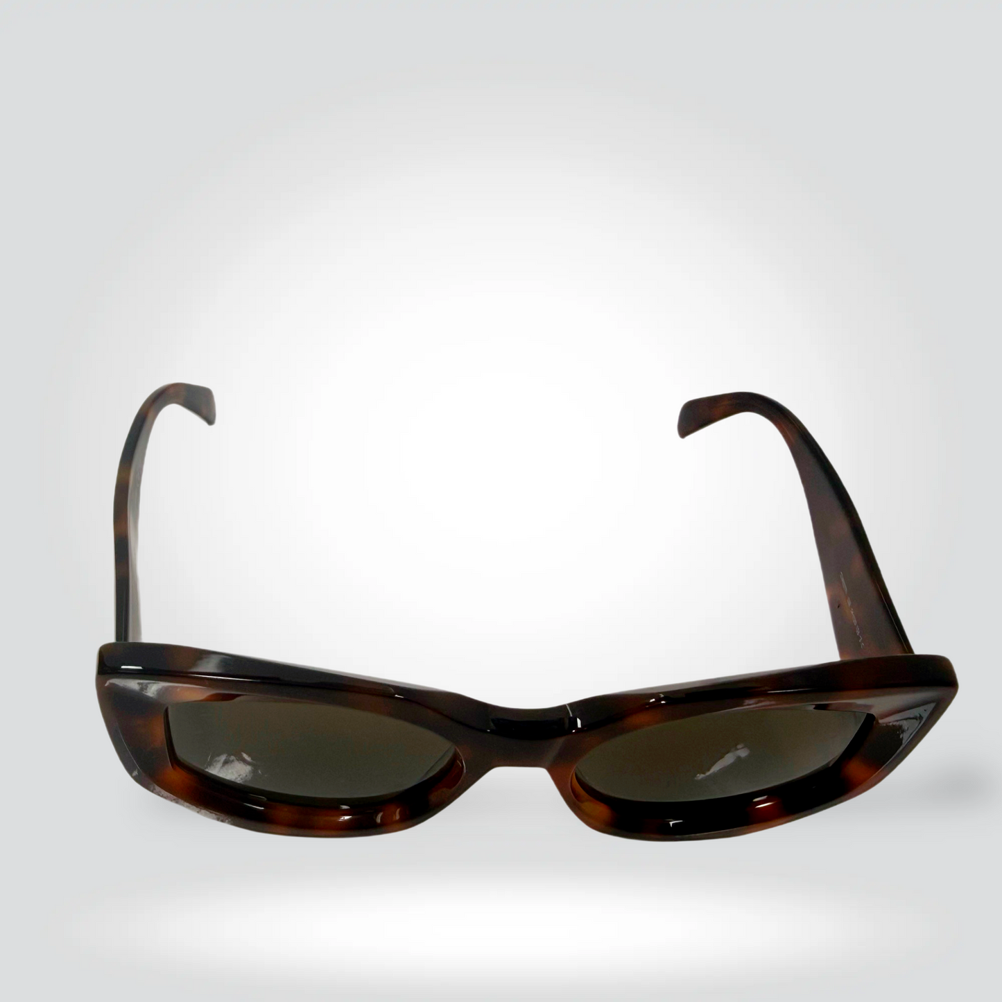 Celine Rectangle Tortoiseshell Acetate Sunglasses Dark Smoke Lenses — Very Good  | Style Reissue Vancouver
