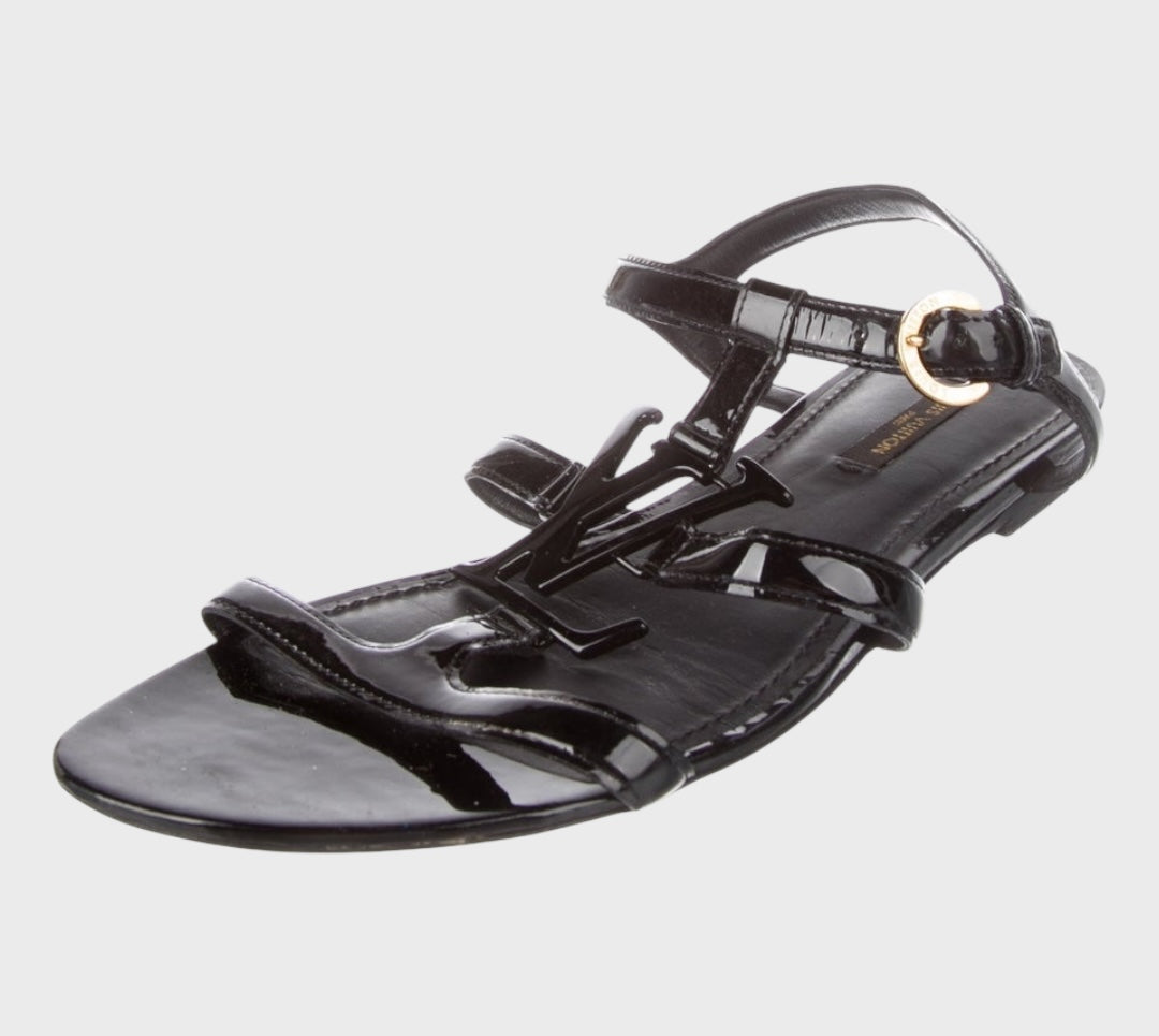 Louis Vuitton
Patent Leather Gladiator Sandals 39.5