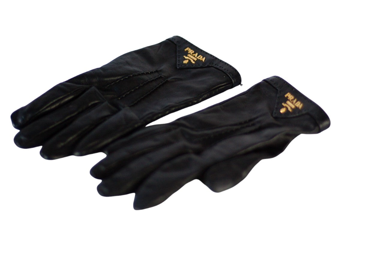Pre-Owned Prada Leather Gloves (8)