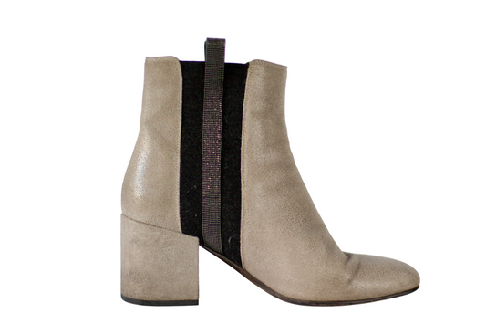 Pre-Owned Brunello Cucinell Leather Boots (37)