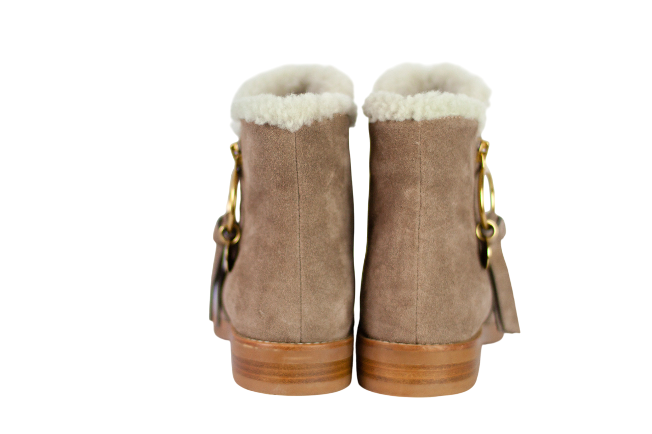 Pre-Owned See by Chloe Louise Shearling Boots (38.5)