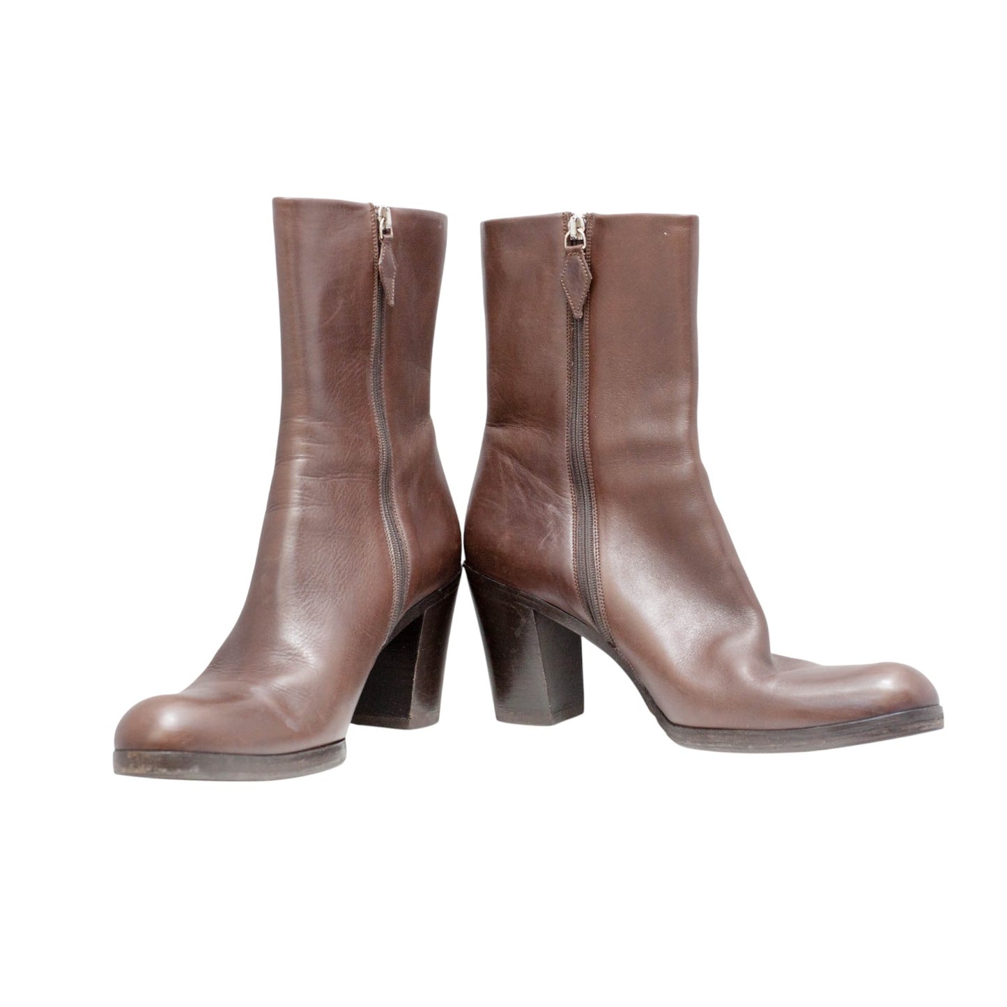 Pre-Owned Jil Sander Leather Ankle Boots (41)