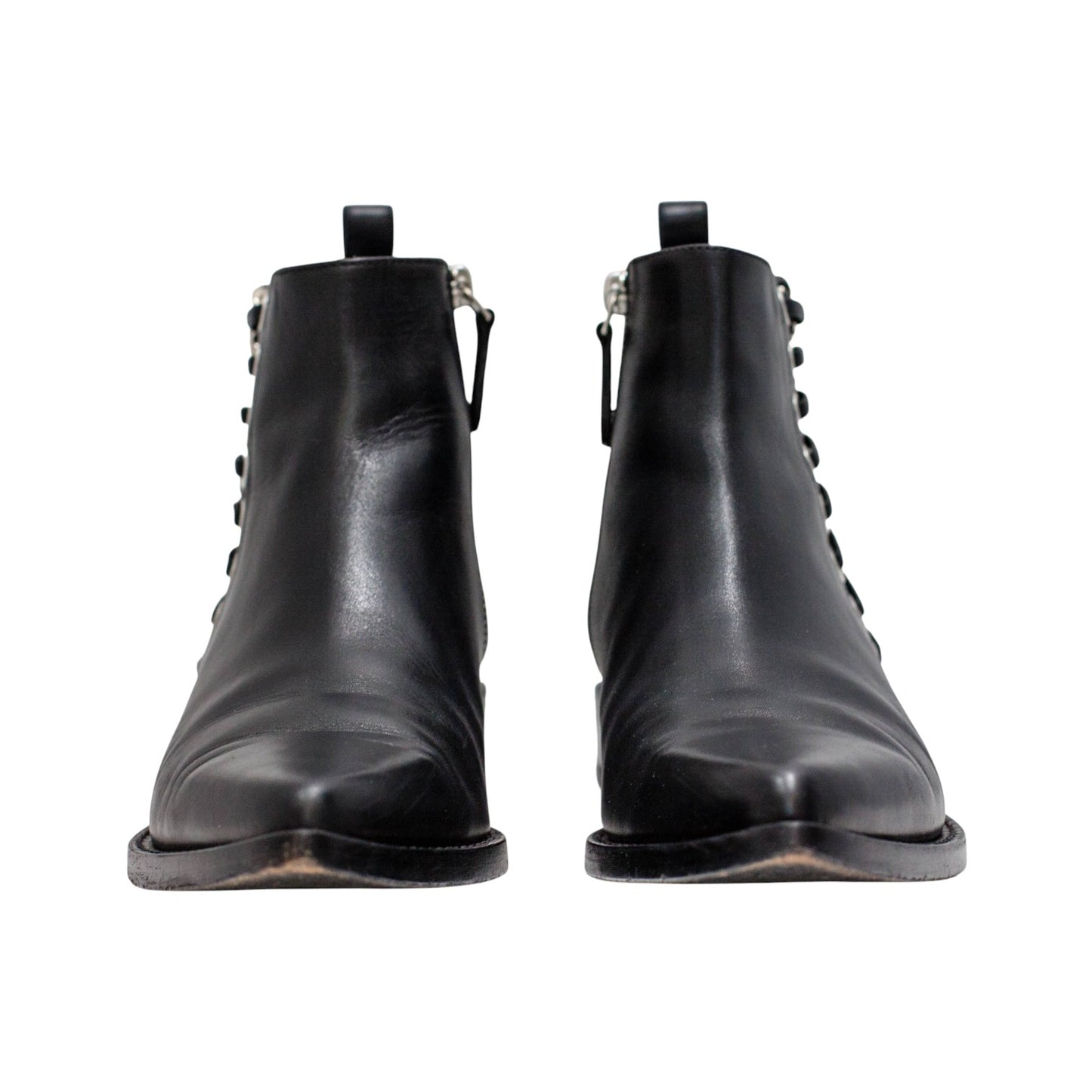 Pre-Owned Alexander McQueen Lace Detail Boots (39)