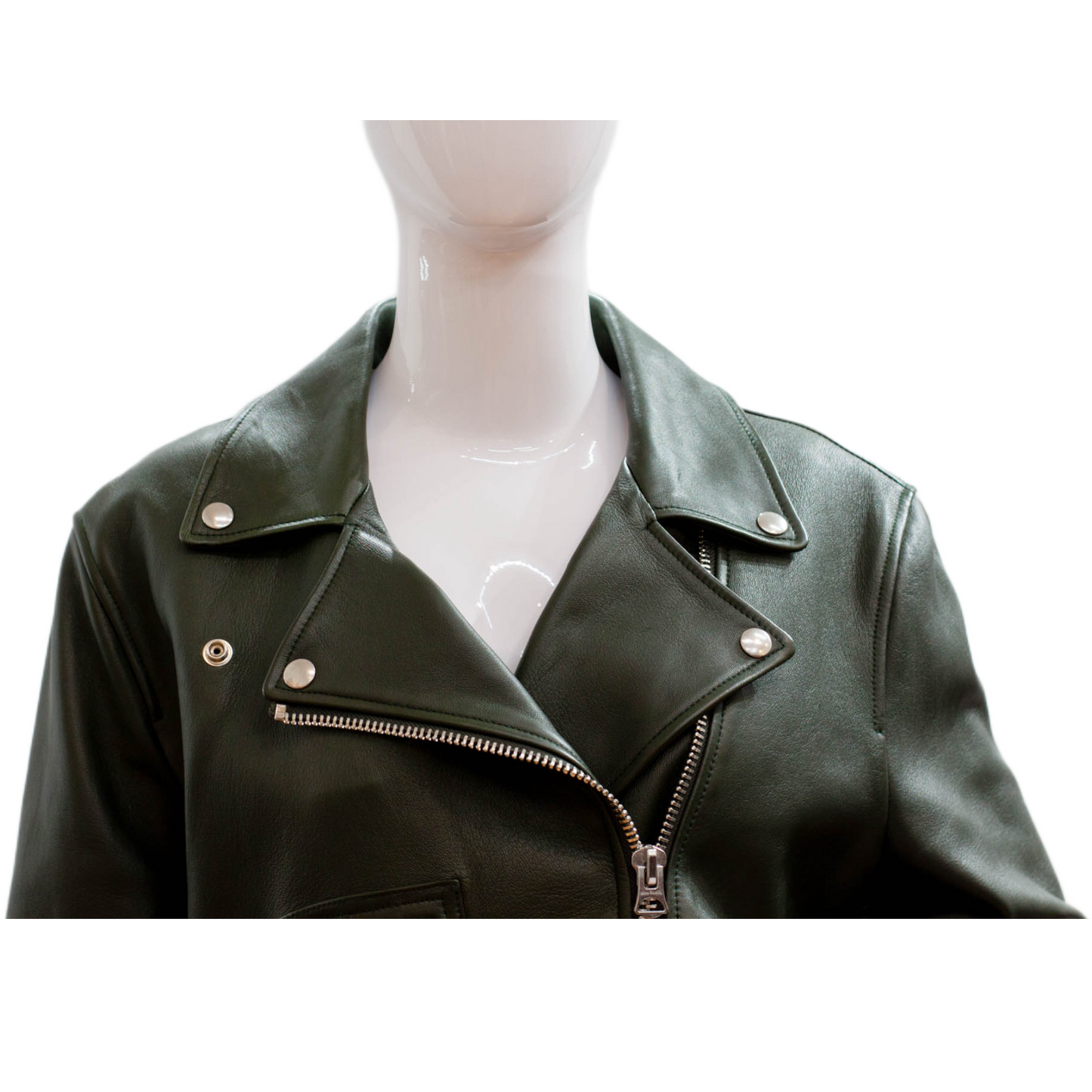 Pre-Owned Acne Studios Leather Moto Jacket (38)