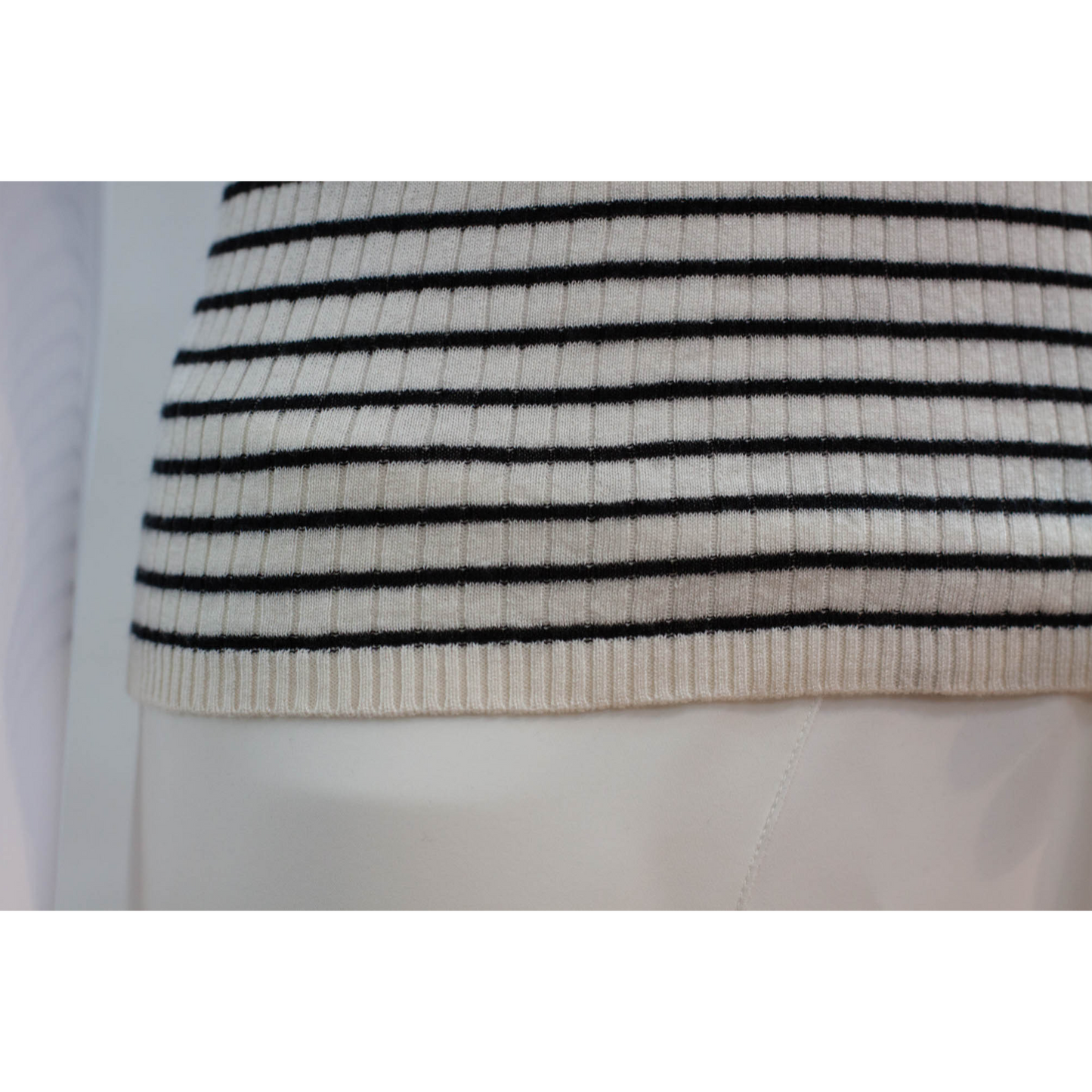 Pre-Owned Max Mara Studio Stripe T-Shirt (S)