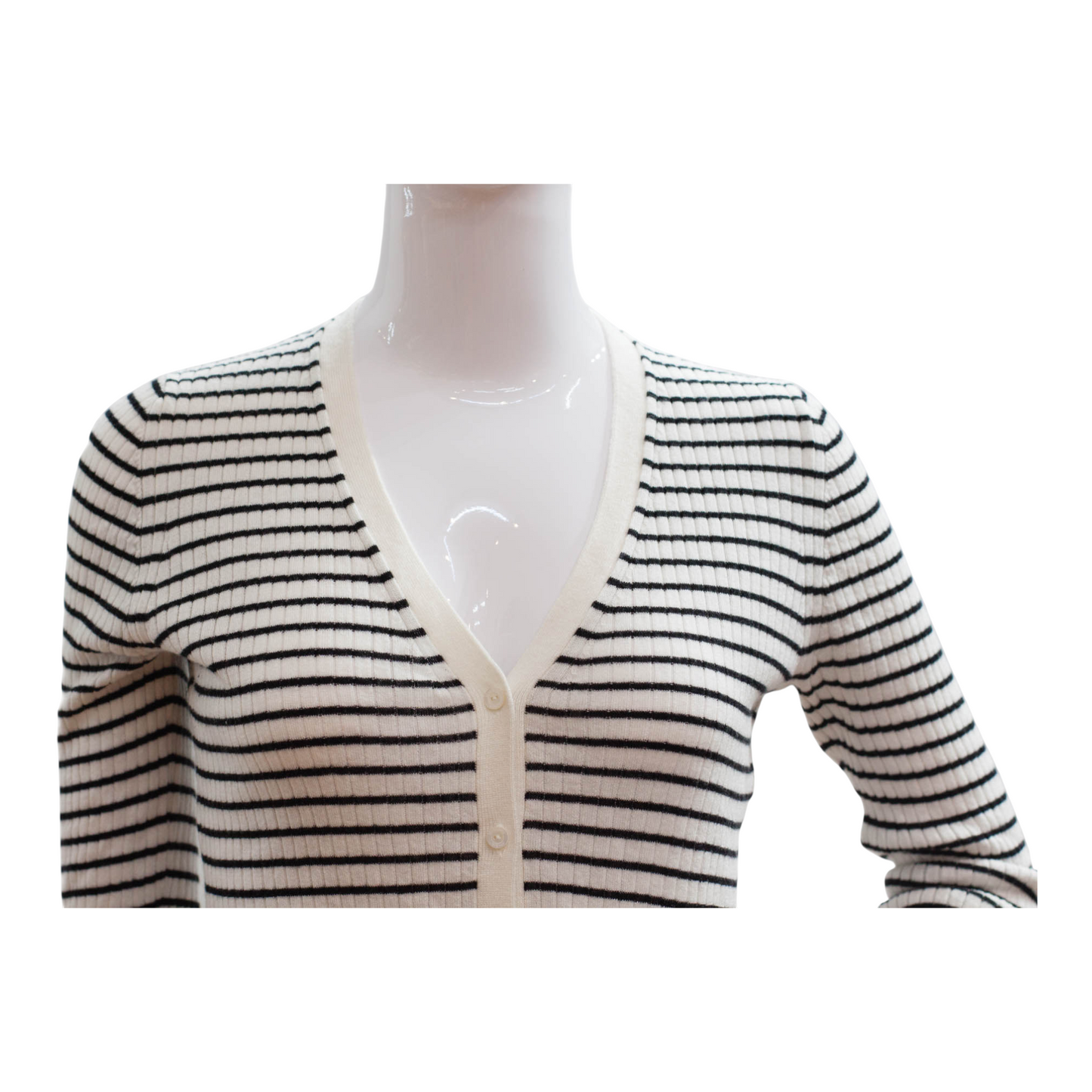 Pre-Owned Max Mara Studio Stripe Cardigan (M)