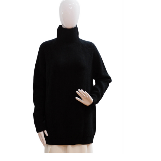 Pre-Owned Max Mara Ribbed Turtleneck Sweater (S)