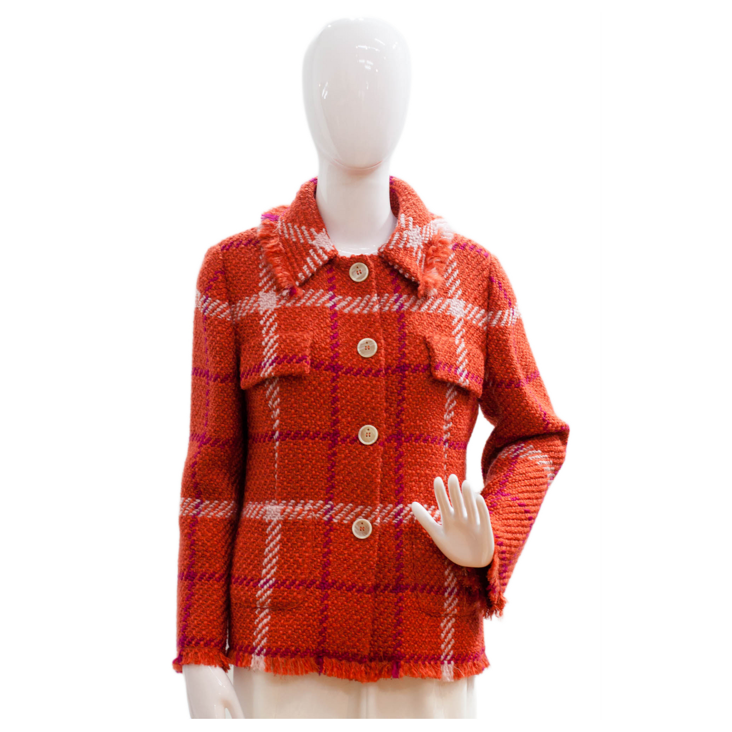 Pre-Owned Lorena Antoniazzi Tweed Jacket (44)
