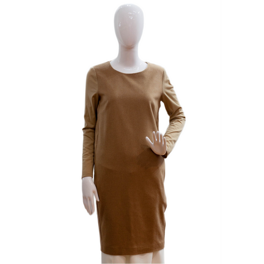 Pre-Owned Max Mara Camel Knit Dress (6)