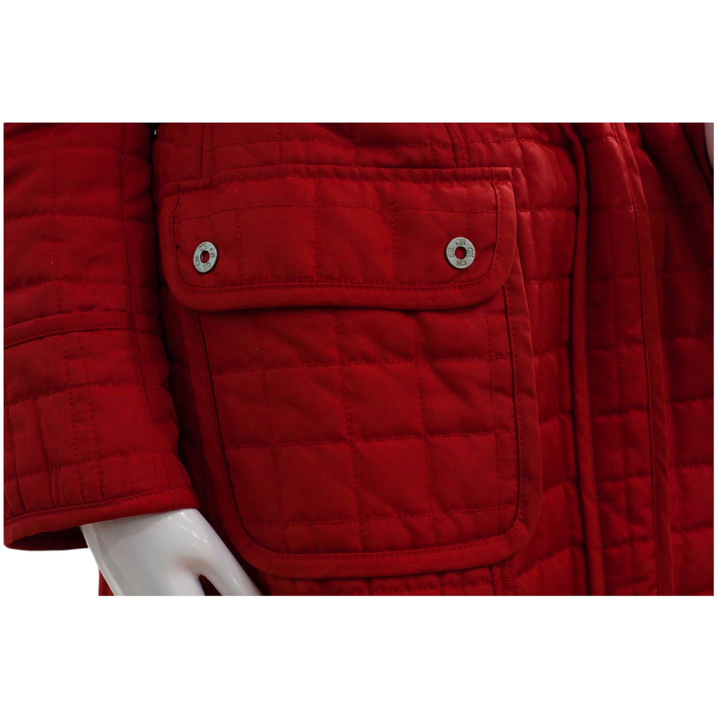 Pre-Owned CH Carolina Herrera Quilted-Belted Coat (L)