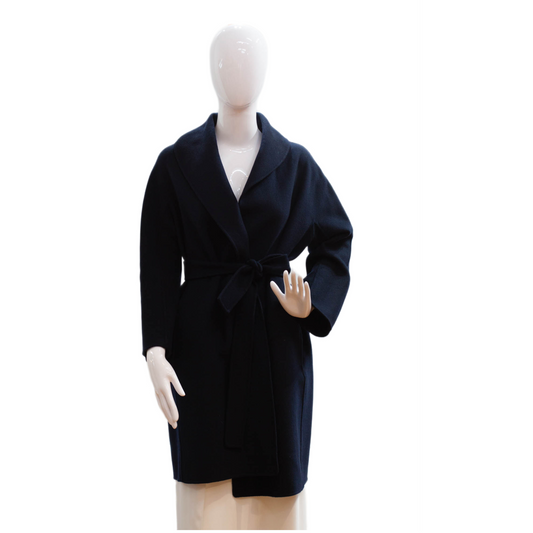 Pre-Owned 'S Max Mara Wool Wrap Coat (36)