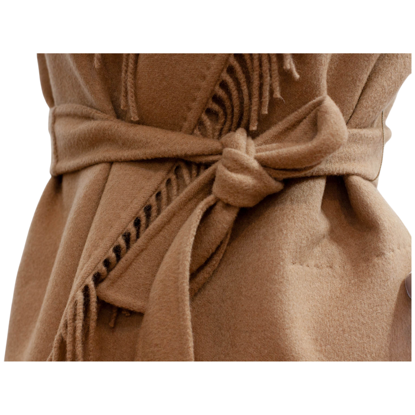 Pre-Owned Max Mara Fringe Maxi Vest (34)