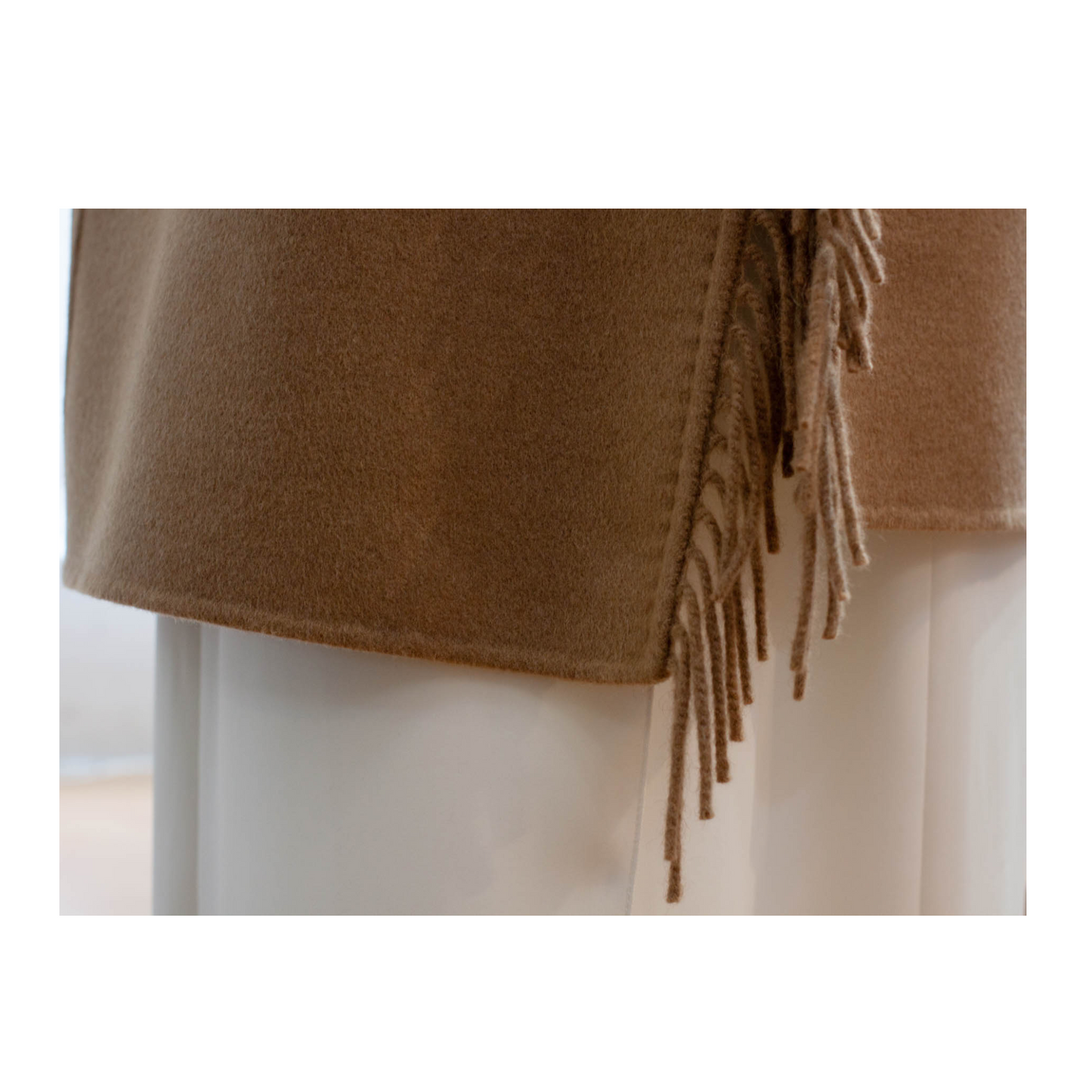 Pre-Owned Max Mara Fringe Maxi Vest (34)