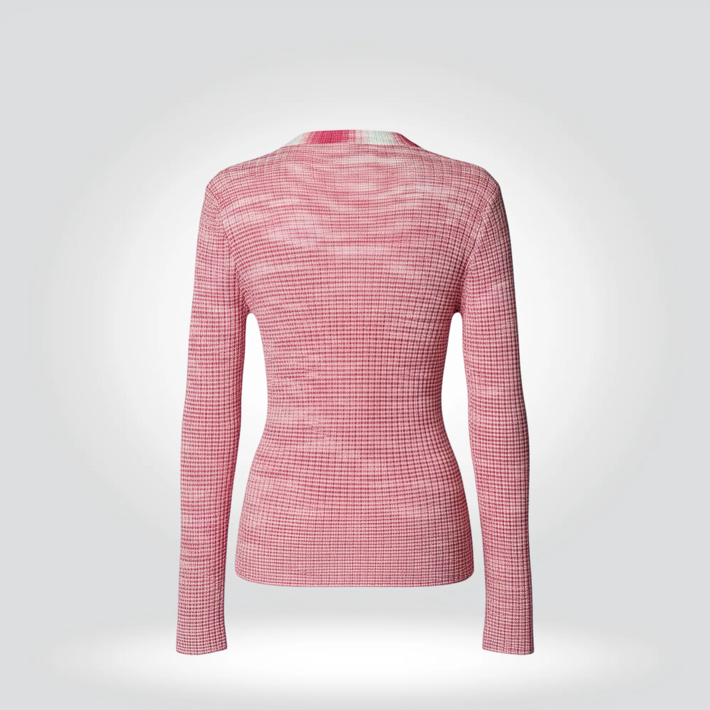 Missoni Ribbed Stripe Button-Front Cardigan Red Cream —Very Good | Style Reissue Vancouver