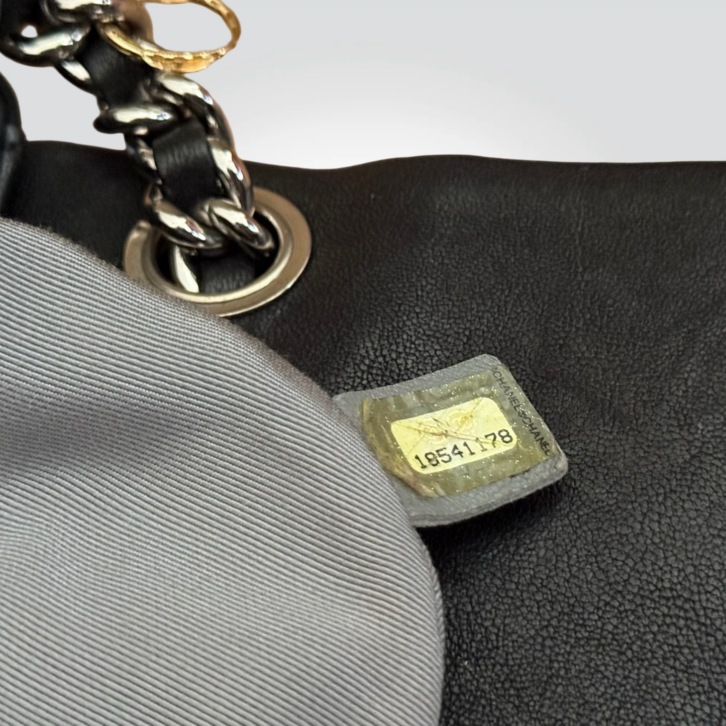 Pre-Owned Chanel Chain Around Black Quilted Lambskin Leather Flap Bag Silver CC Hardware — Size —Very Good | Style Reissue Vancouver