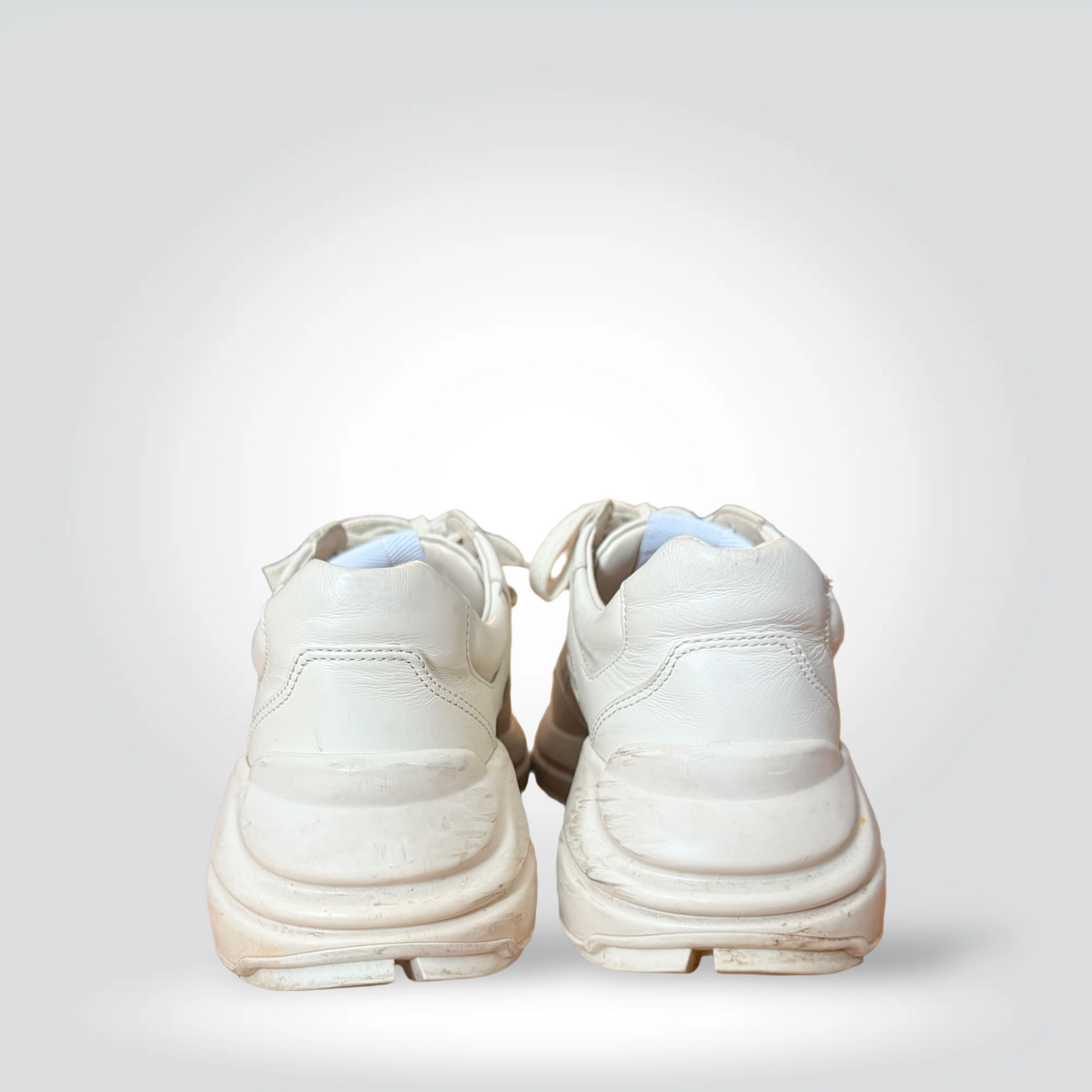 Pre-Owned Gucci Rhyton White Leather Chunky Sneaker Pink Logo Print — Size 37 —  Good | Style Reissue Vancouver