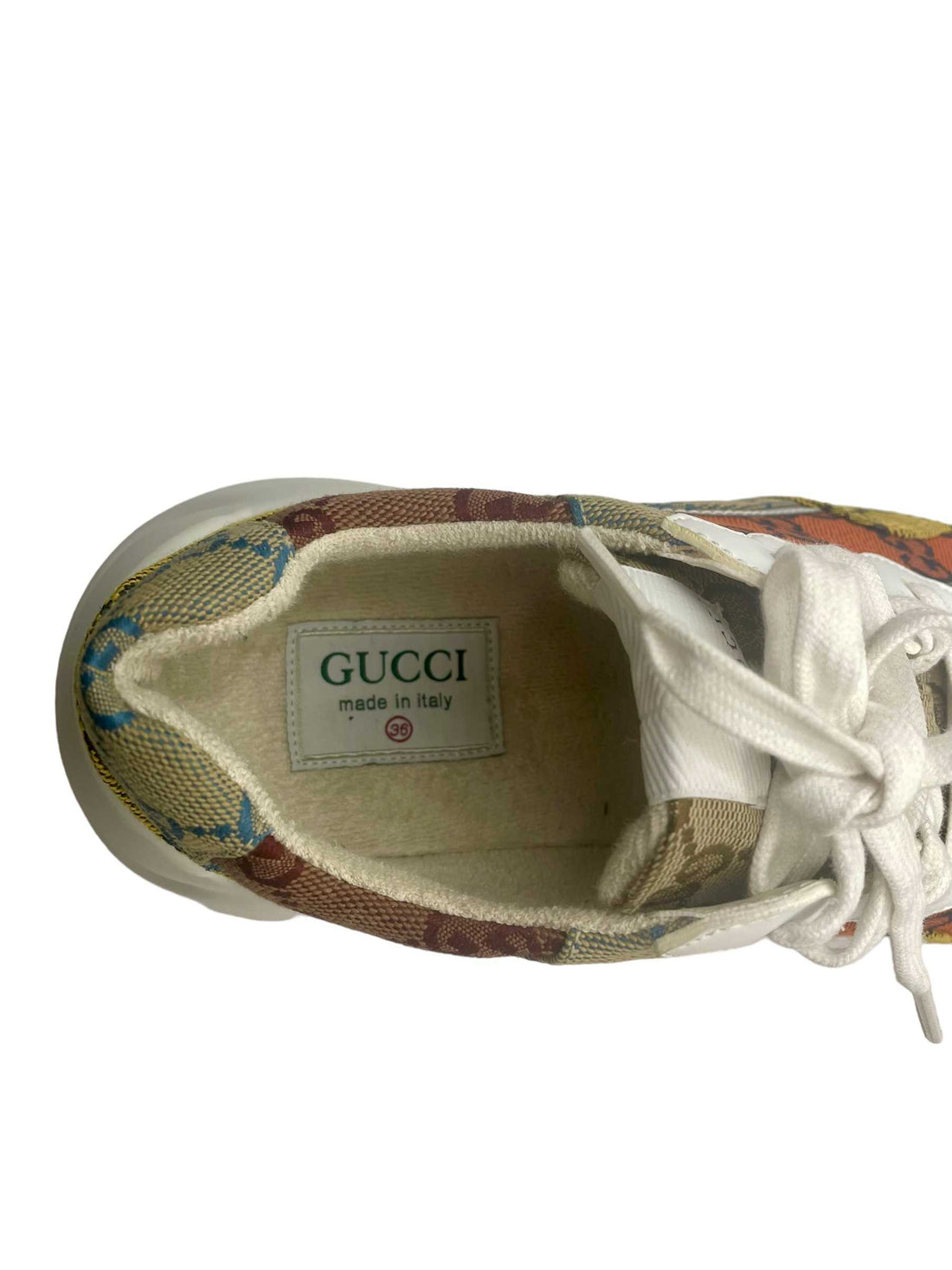 Gucci Multi-Colour Rhyton GG Sneakers - 36.5