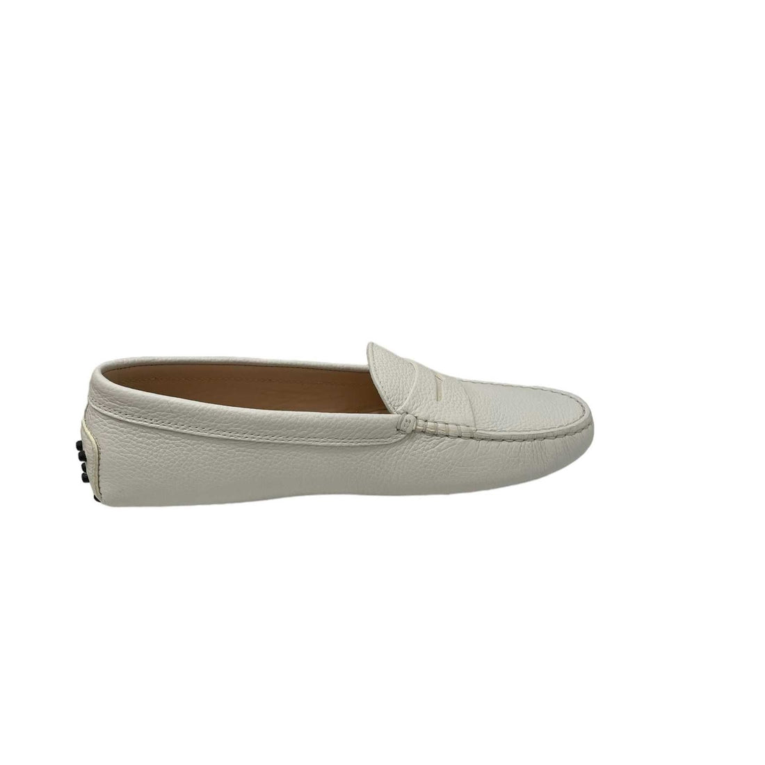 Tod’s White Gommino Leather Loafers - 38.5