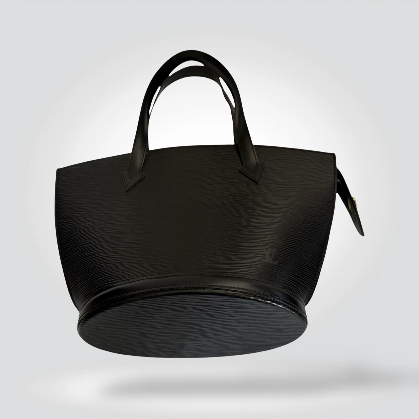 Pre-Owned Louis Vuitton Saint Jacques PM Black Epi Leather Top Handle Tote Bag Gold Hardware — Very Good | Style Reissue Vancouver