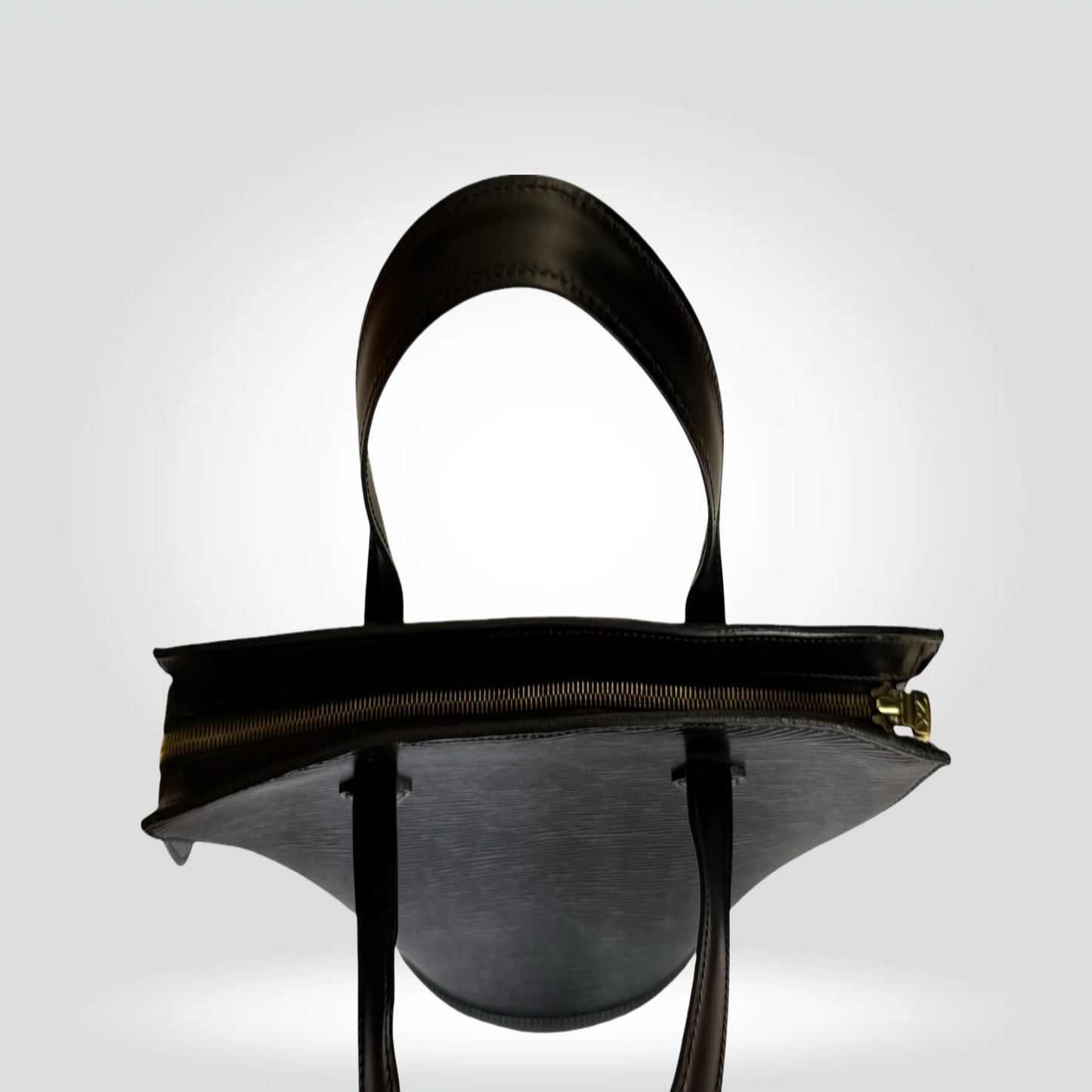 Pre-Owned Louis Vuitton Saint Jacques PM Black Epi Leather Top Handle Tote Bag Gold Hardware — Very Good | Style Reissue Vancouver