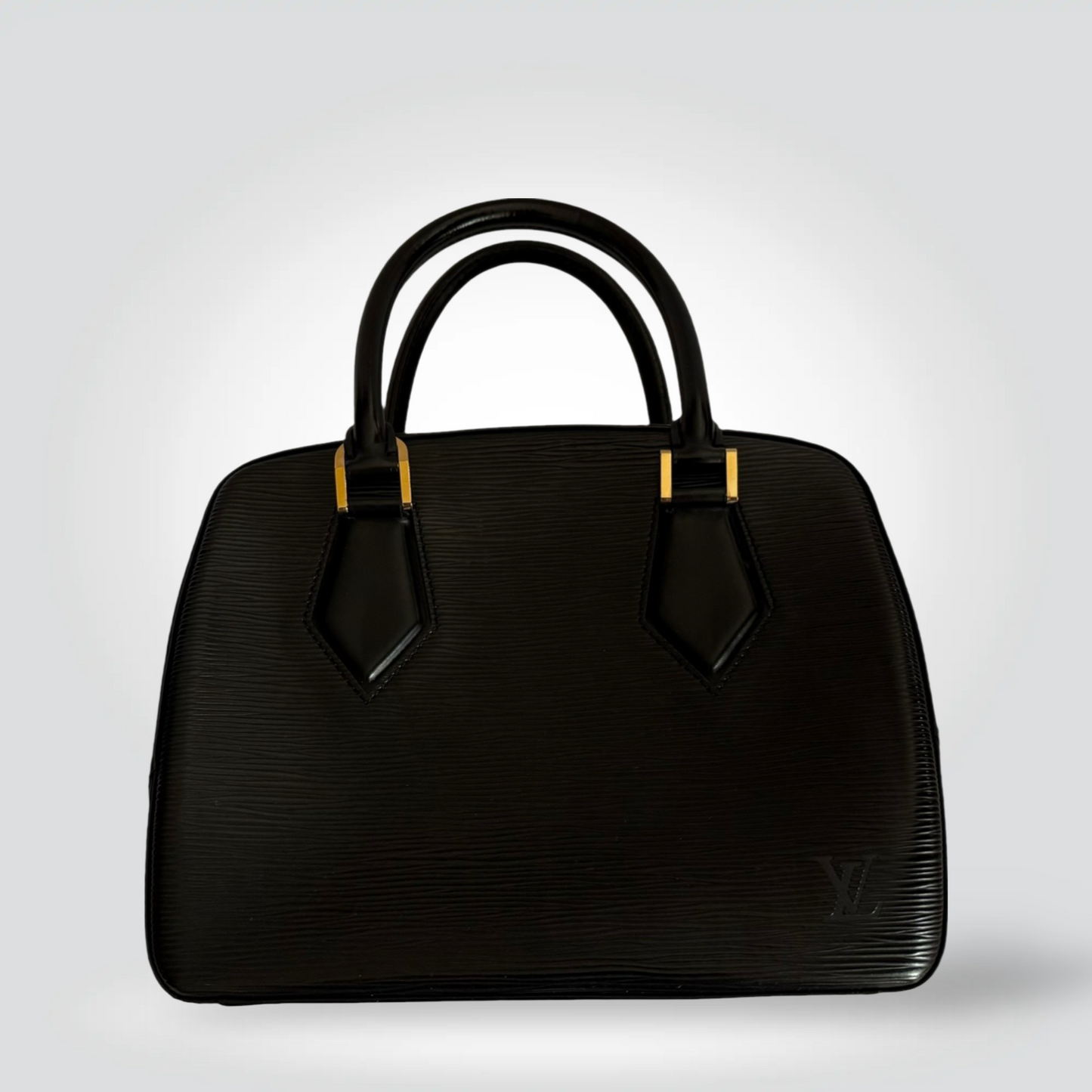 Pre-Owned Louis Vuitton Sablon Black Electric Epi Leather Top Handle Bag Gold Hardware — Very Good | Style Reissue Vancouver