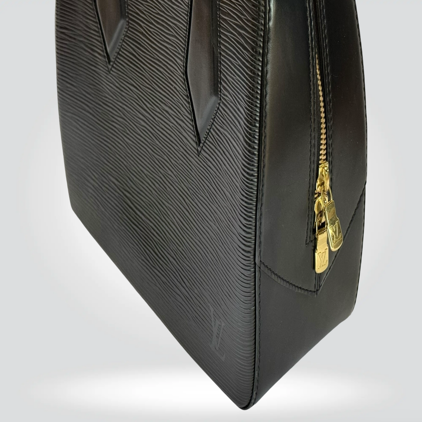 Pre-Owned Louis Vuitton Sablon Black Electric Epi Leather Top Handle Bag Gold Hardware — Very Good | Style Reissue Vancouver