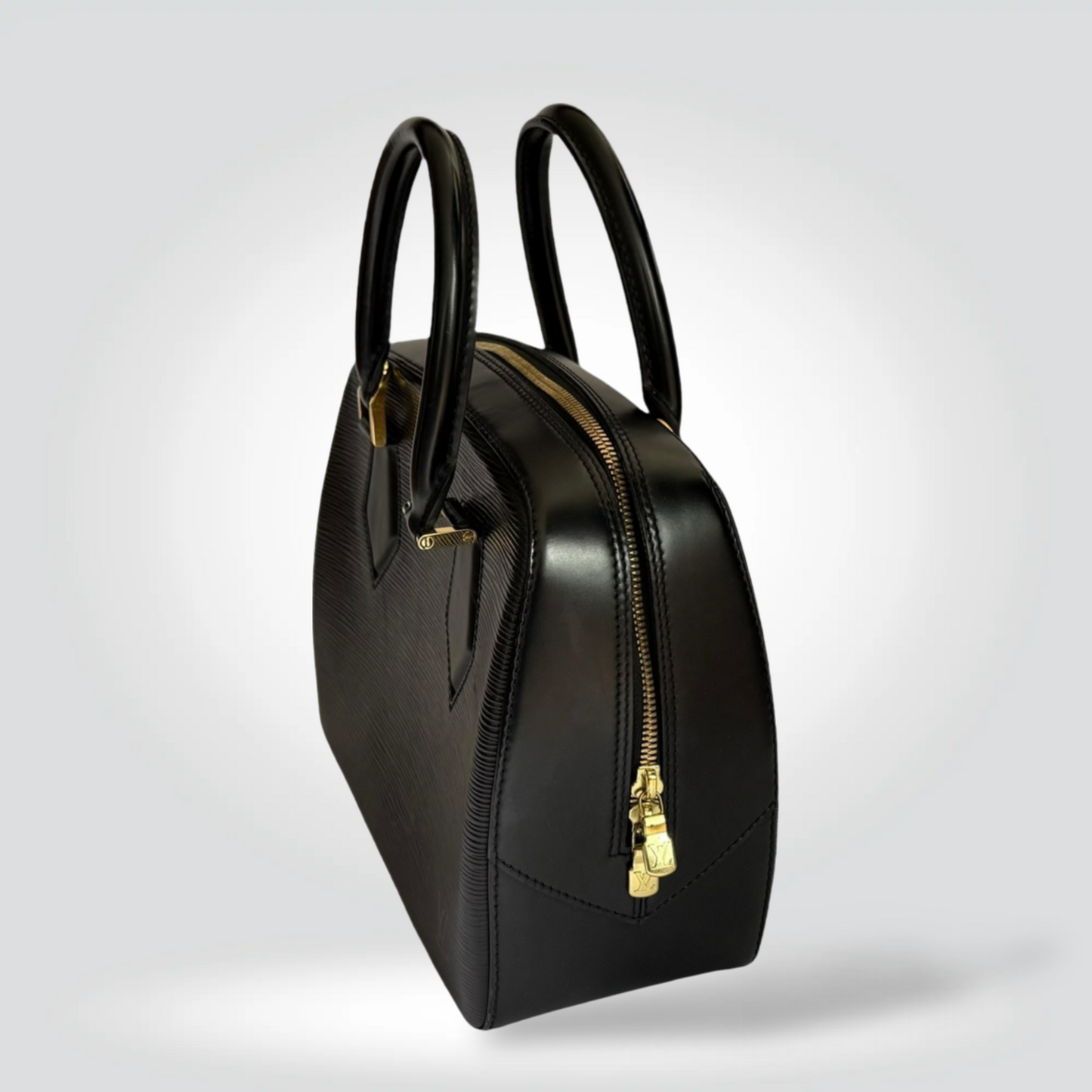 Pre-Owned Louis Vuitton Sablon Black Electric Epi Leather Top Handle Bag Gold Hardware — Very Good | Style Reissue Vancouver
